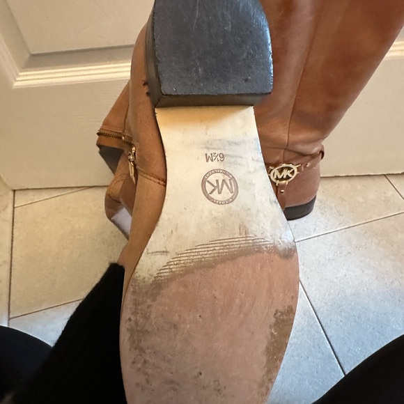 MK Michael Kors Camel leather boots 6.5 - Picture 6 of 9